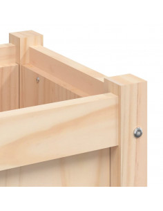 Fioriere da Giardino 2 pz in Legno Massello di Pino