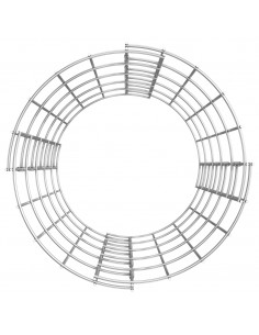 Fioriere Gabbione Circolare 3 pz in Acciaio Zincato Ø30x50 cm