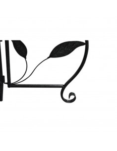 Fioriere partavasi supporto in ferro battuto e lampade LED s