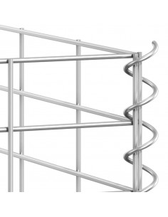 Fioriere Rialzate a Gabbione 3 pz 30x30x150 cm in Ferro