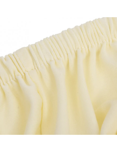 Fodera Elasticizzata Divano 2 Posti in Jersey Poliestere Crema