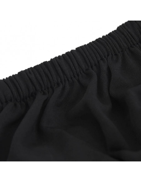 Fodera Elasticizzata per Divano in Jersey di Poliestere Nero