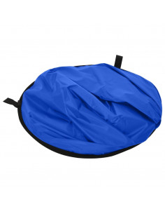 Fondale Ovale 2 in 1 Studio Fotografico Verde e Blu 200x150 cm