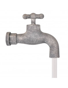 Fontana Decorativa con Rubinetto e Secchi in Poliresina