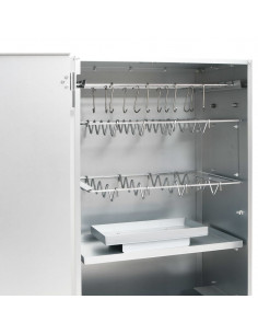 Forno Affumicatore BBQ Trucioli Legno 44,5x29x83cm Acciaio Inox