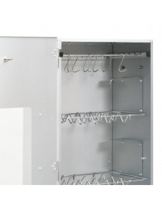 Forno Affumicatore Trucioli Legno 44,5x29x110cm in Acciaio Inox