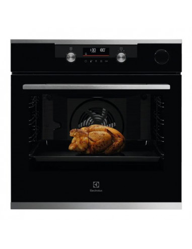 Forno Electrolux 949 494 268 SERIE 700 Kocdh76X Steamcrisp Black e Sil