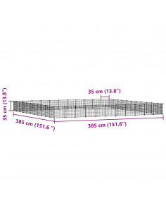 Gabbia per Animali 44 Pannelli con Porta Nera 35x35 cm Acciaio