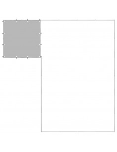 Gabbia per Cani Argento 8,47 m² in Acciaio