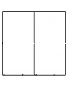 Gabbia per Cani da Esterno in Acciaio 3,69 m²