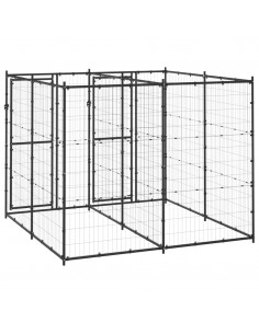 Gabbia per Cani da Esterno in Acciaio 4,84 m²