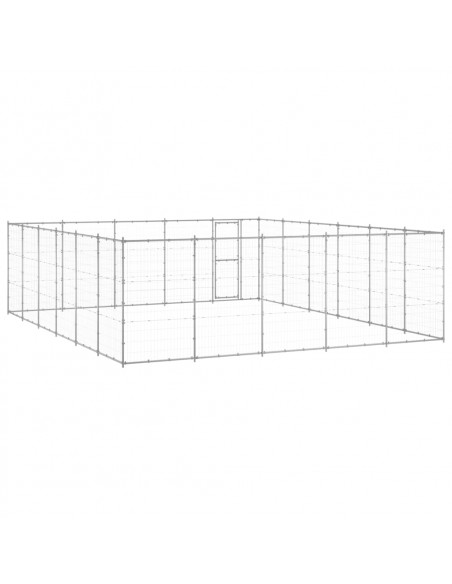 Gabbia per Cani da Esterno in Acciaio Zincato 36,3 m²