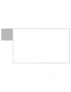 Gabbia per Cani Nera 19,36 m² in Acciaio