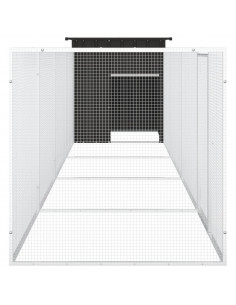 Gabbia per Polli Antracite 500x91x100 cm Acciaio Zincato