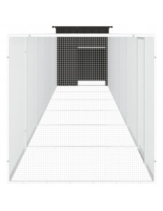 Gabbia per Polli Antracite 700x91x100 cm Acciaio Zincato
