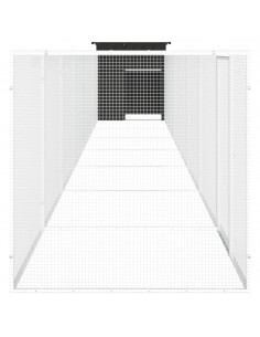 Gabbia per Polli Antracite 800x91x100 cm Acciaio Zincato