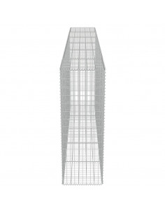 Gabbione con Copertura in Acciaio Zincato 300x50x150 cm