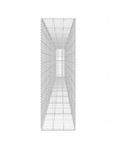 Gabbione con Copertura in Acciaio Zincato 600x30x100 cm