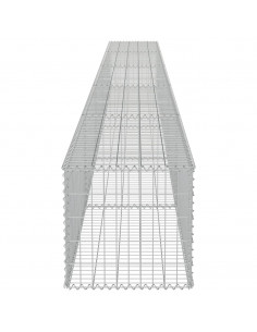 Gabbione con Copertura in Acciaio Zincato 600x50x50 cm