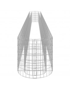 Gabbione con Letto Rialzato in Acciaio Zincato 610x50x50 cm