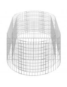 Gabbione con Letto Rialzato in Ferro Zincato 200x100x50 cm