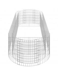 Gabbione con Letto Rialzato in Ferro Zincato 300x100x50 cm