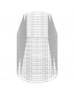 Gabbione con Letto Rialzato in Ferro Zincato 400x100x100 cm