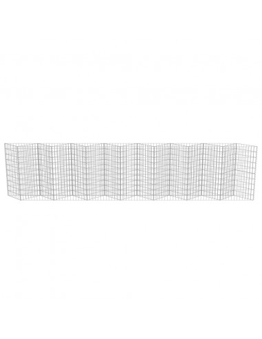 Gabbione in Acciaio Zincato 450x30x100 cm