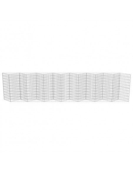 Gabbione in Acciaio Zincato 450x30x100 cm