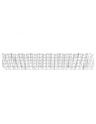 Gabbione in Acciaio Zincato 630x30x100 cm