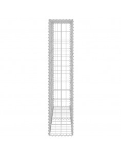 Gabbione in Acciaio Zincato Coperto 80x20x100 cm