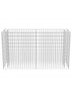 Gabbione Letto Rialzato in Acciaio Zincato 180x50x100 cm