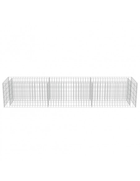Gabbione Letto Rialzato in Acciaio Zincato 270x50x50 cm