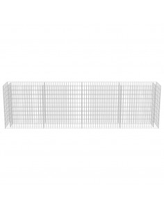 Gabbione Letto Rialzato in Acciaio Zincato 360x50x100 cm