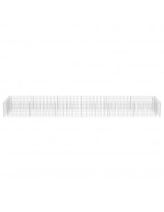 Gabbione Letto Rialzato in Acciaio Zincato 540x90x50 cm