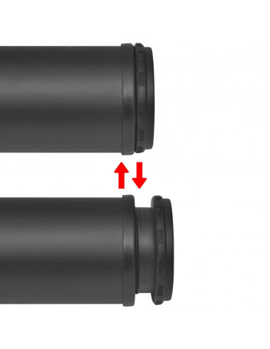 Gambe Tavolo 4 pz Regolabili Nere 1100 mm