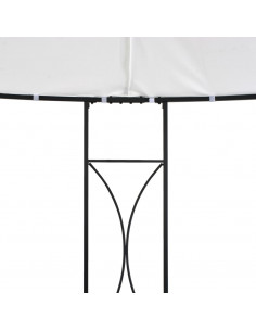 Gazebo 300x290 cm Bianco Rotondo