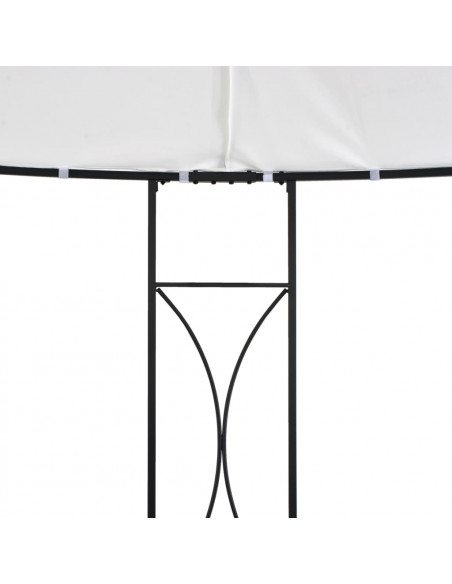 Gazebo 300x290 cm Bianco Rotondo