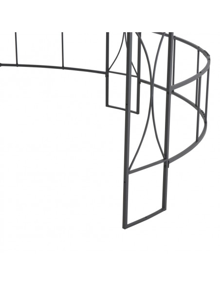 Gazebo 300x290 cm Grigio Talpa Rotondo
