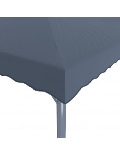 Gazebo 300x300 cm Antracite Alluminio