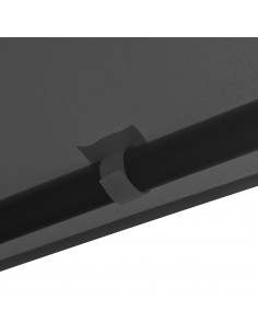 Gazebo 3x3 m Antracite in Tessuto e Acciaio 180 g/m²