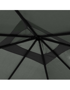 Gazebo 3x3x2,6 m Antracite 160 g/m²