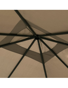 Gazebo 3x3x2,6 m Grigio Talpa 160 g/m²