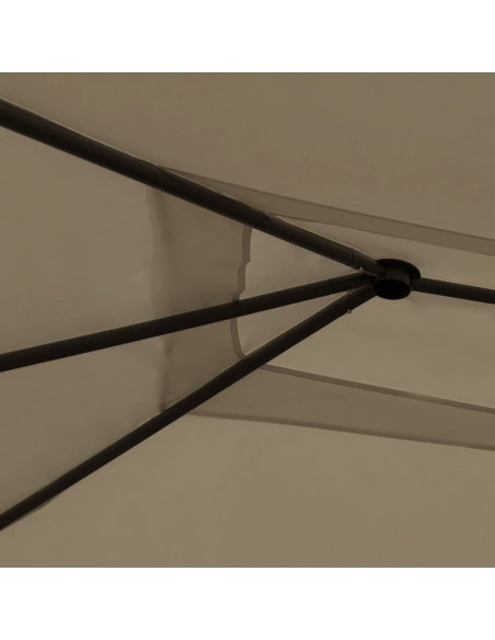 Gazebo 3x4x2,6 m Grigio Talpa 160 g/m²