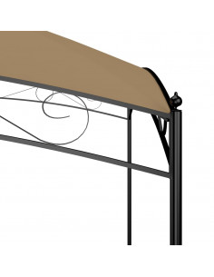 Gazebo 3x4x2,65 m Grigio Talpa 180 g/m²