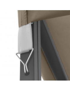 Gazebo 4x3 m Grigio Talpa