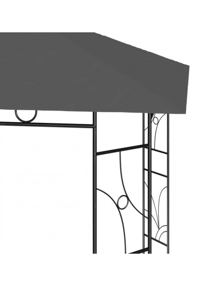 Gazebo 4x3x2,7 m Antracite 160 g/m²