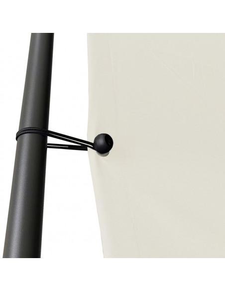 Gazebo Bianco 4x4 m 180 g/m² Tessuto e Acciaio