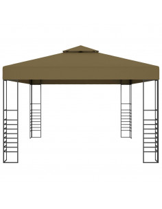 Gazebo con Luci LED a Stringa 3x4 m Grigio Talpa