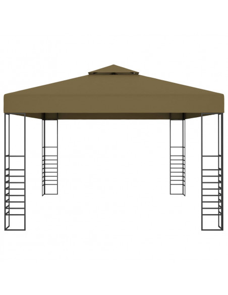Gazebo con Luci LED a Stringa 3x4 m Grigio Talpa